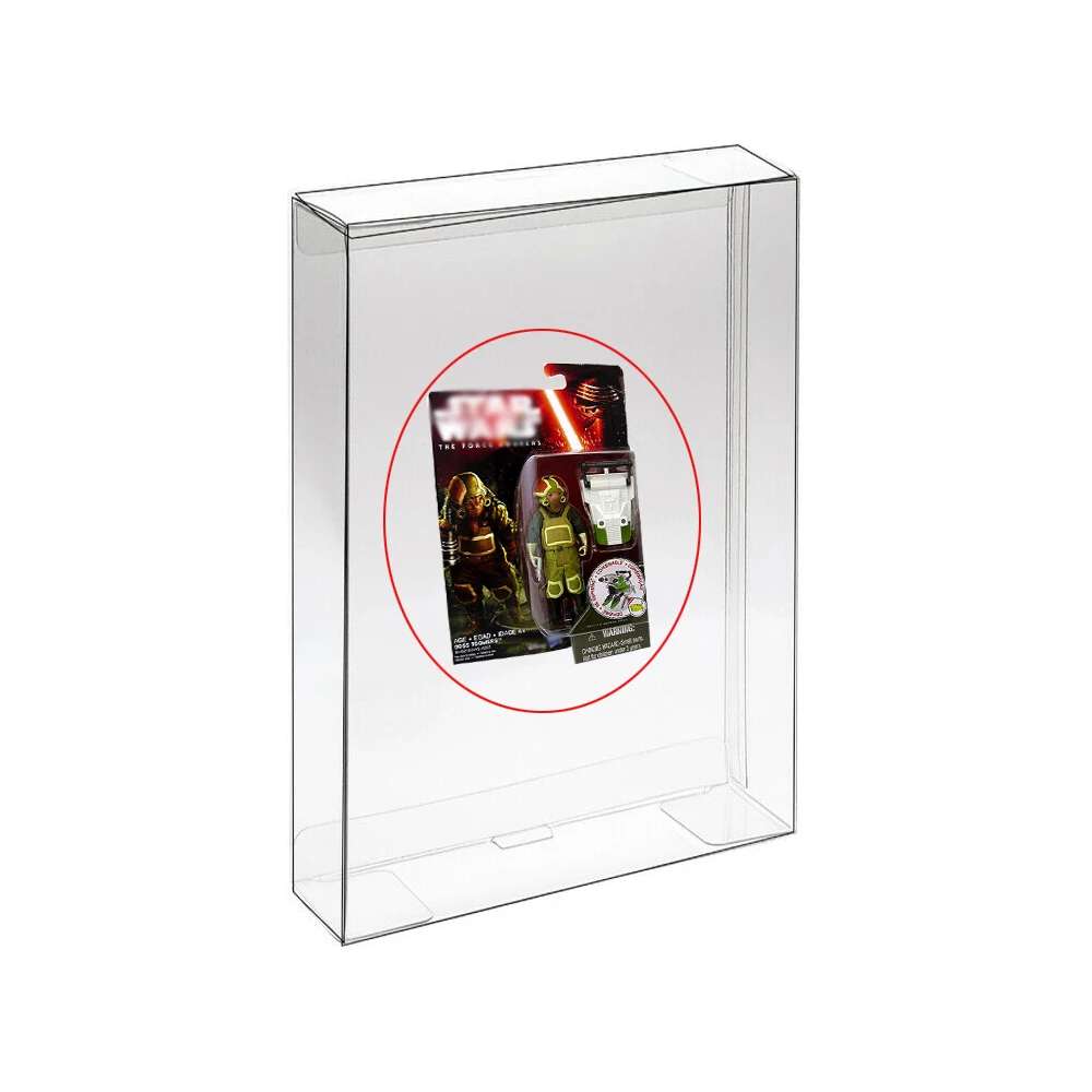 Ruitroliker 10PCS Clear Box Protector Protection Case Sleeve Display Box for Star Wars The Force Awakens 3.75