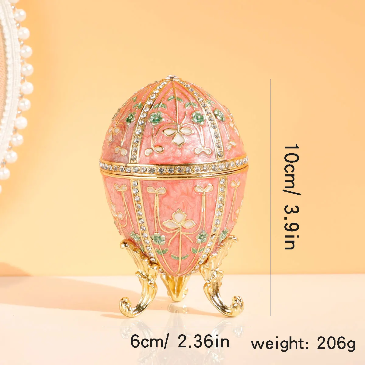 

Эмалированная шкатулка для украшений в стиле Фаберже