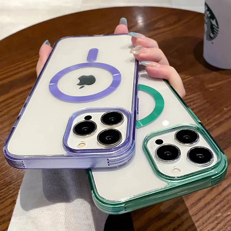 Роскошный акриловый усиленный защитный чехол для телефона IPhone 16 15 14 13 12 Pro Max Plus