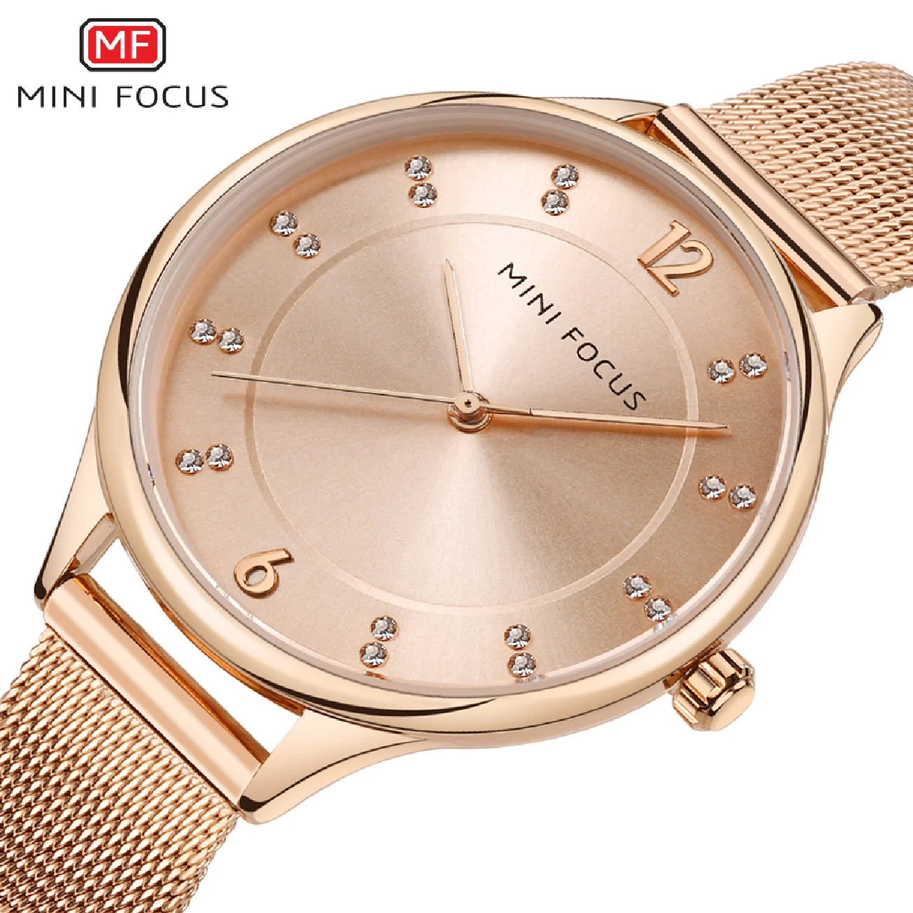 MINI FOCUS Watch Women Casual Fashion Ultra Thin Quartz Wristwatches Elegant Design Dress Ladies Gift Clock Relogio Feminino