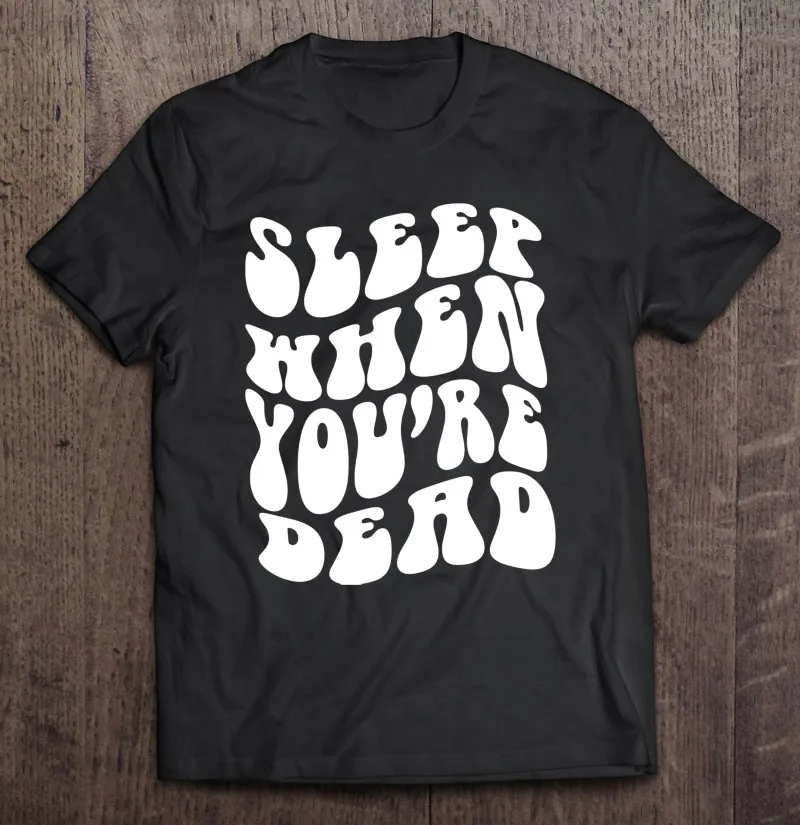 

Футболка оверсайз с надписью «сон, когда ты мертвец»