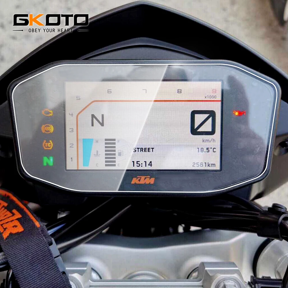 

For KTM 790 DUKE 890 DUKE R 690 DUKE 2016-2021 1290 SUPER DUKE R 17-19 Cluster Scratch Protection Film Cluster Screen Protector