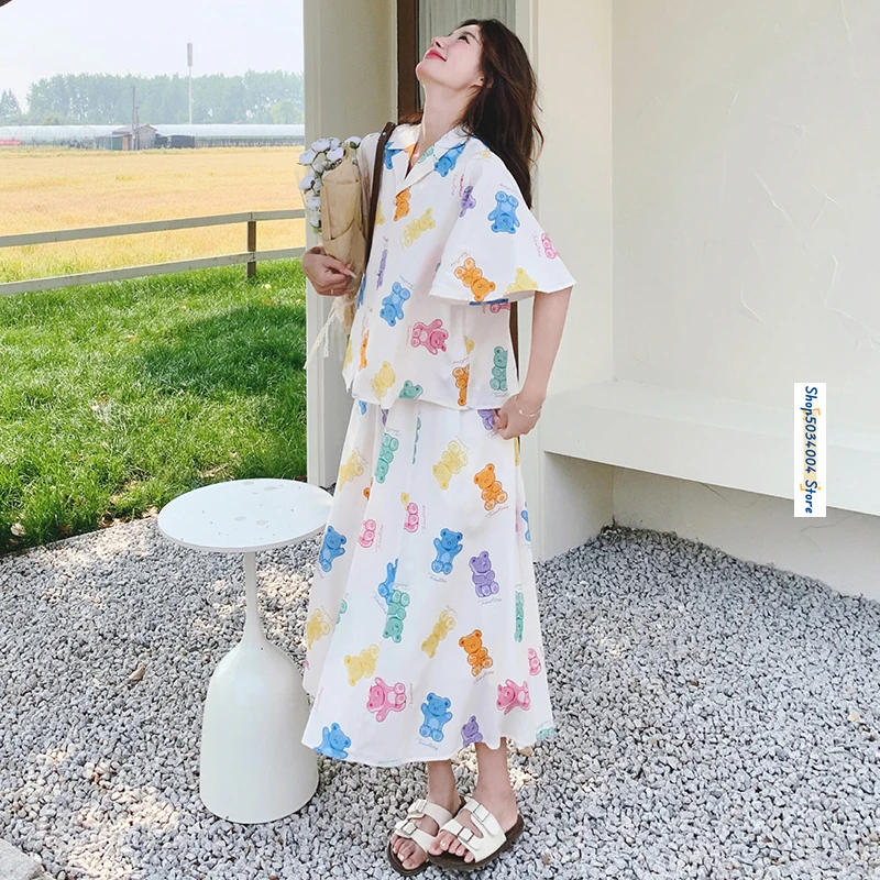 Лето 2024 комплект из двух предметов элегантная Милая Свободная рубашка в