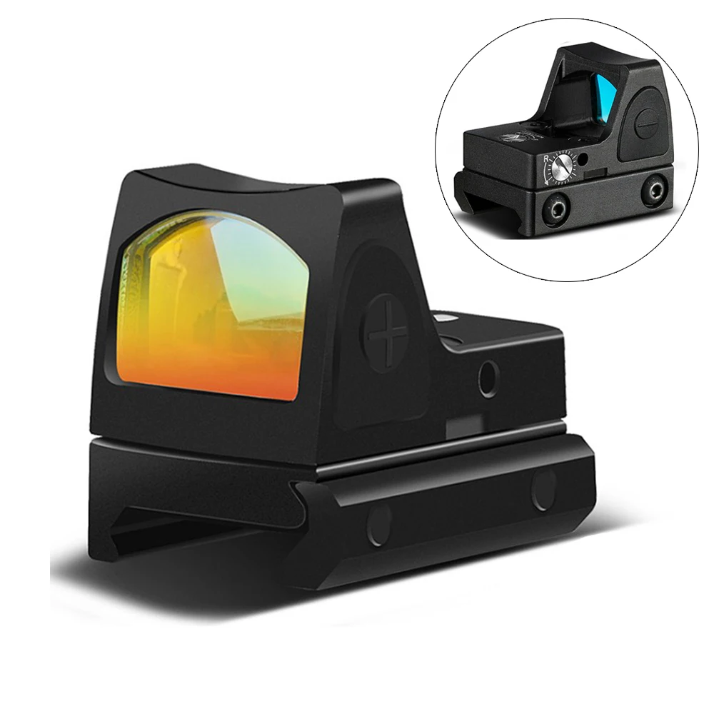 

RMR Red Dot Sight 3.25 MOA Pistol Scope Collimator Adjustable Brightness with Glock Mount for Handguns Shooting