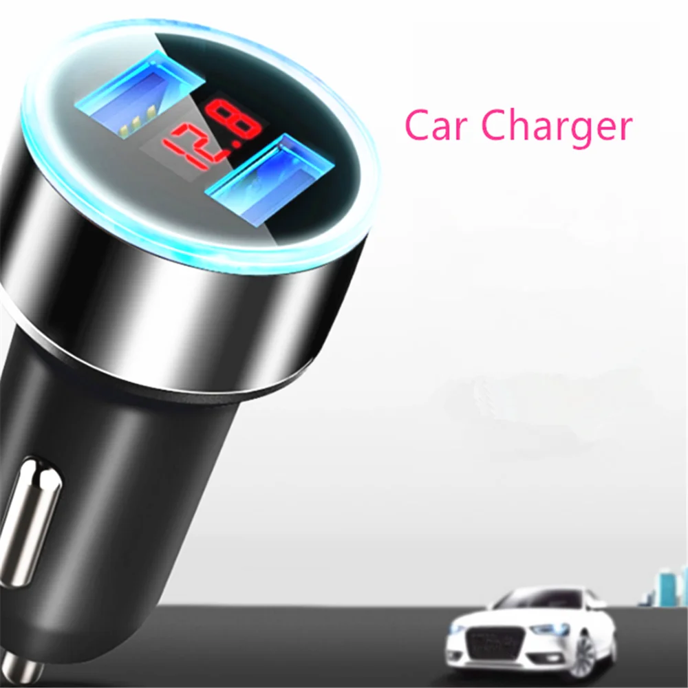 Автомобильное зарядное устройство с двумя USB-портами для Mitsubishi Asx Lancer 10 9 Outlander EX