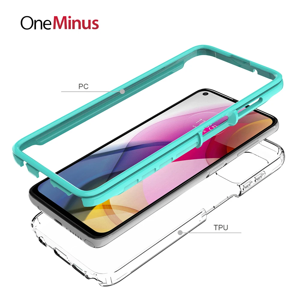 rubber shockproof phone cover for motorola g stylus 2021 case moto one 5g ace power play frame clear hard back protective skin free global shipping