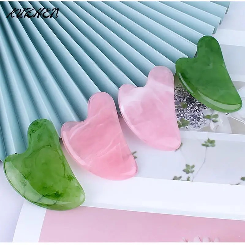 

Natural Resin Gua Sha Board Massage Guasha Plate Face Massager Scrapers Tools