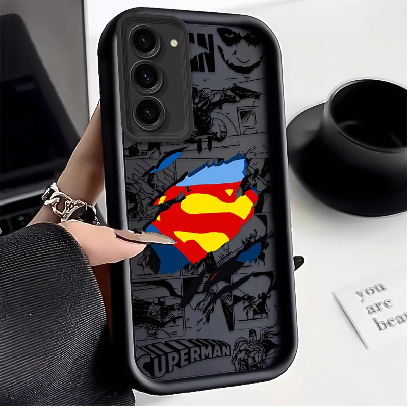 Чехол B-Batman S-Superman для Samsung Galaxy S26 S25 S24 Ultra S23 S22 S21 Plus S20 FE A56 A55 A54 A53 A52 4G 5G, силиконовый чехол (art.: 3920dcb6b59ee) - 3920dcb6b59ee