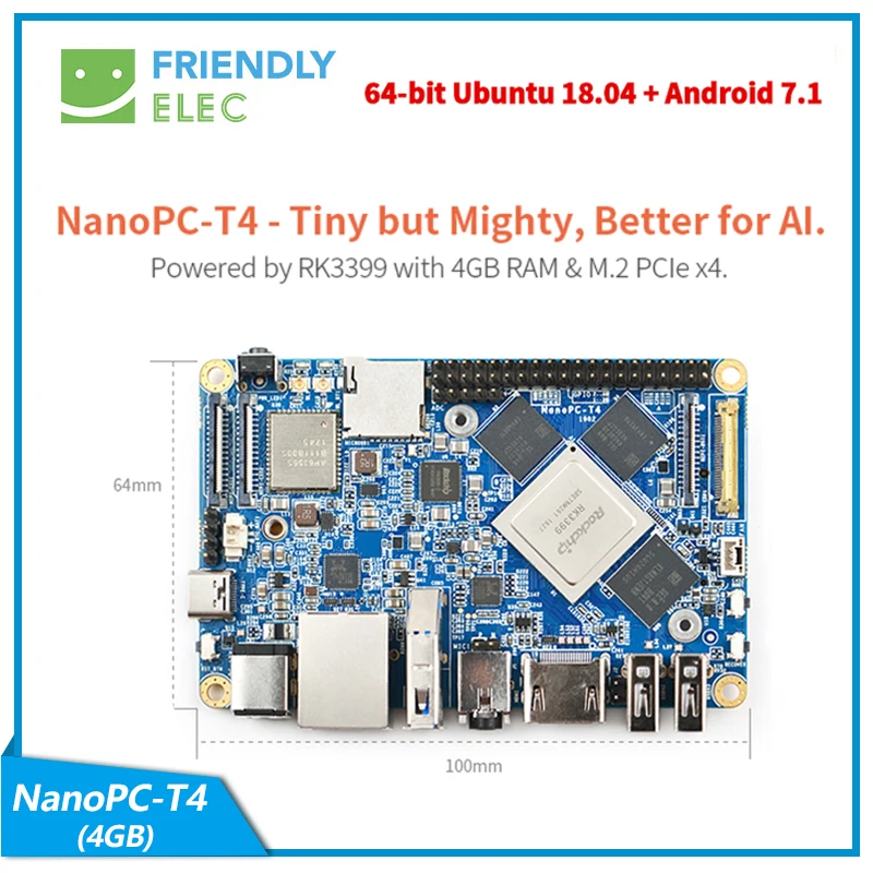 Флэш-микросхема, флэш-карта памяти, двухдиапазонный wifi M.2PC EC20 4G 16GB EMMC FriendlyELEC