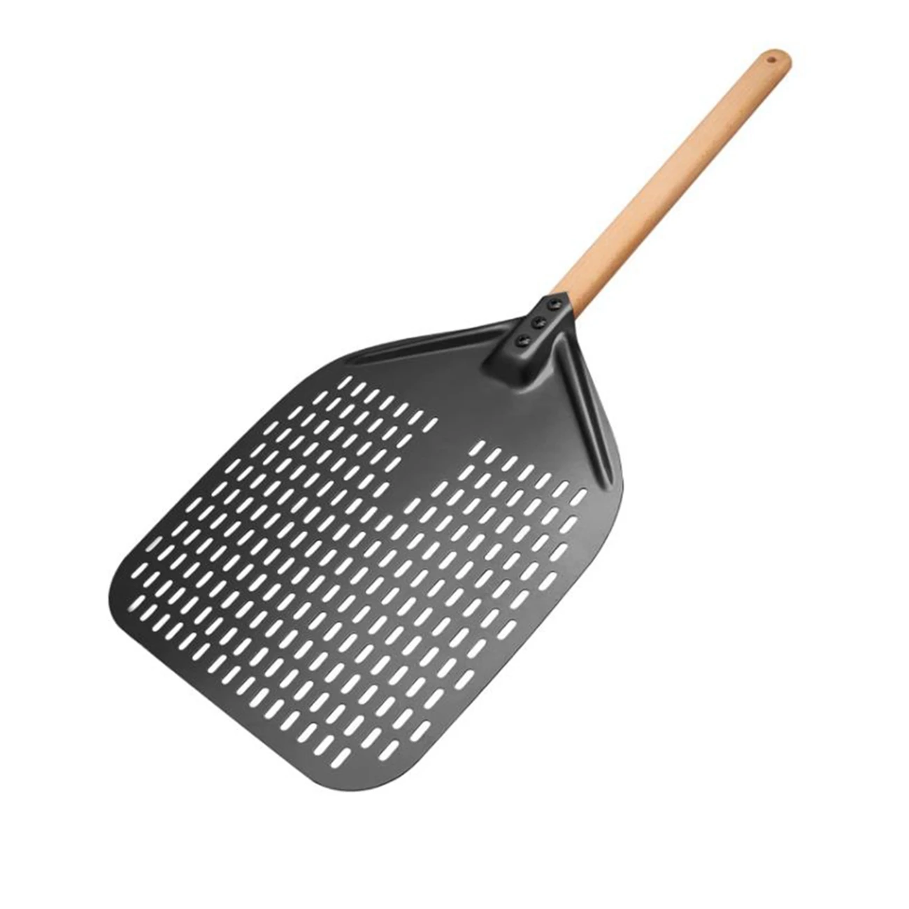 

Pizza Peel Perforated Pizza Shovel Rectangular Pizza Turning Spatula with Detachable For 12-Inch Pizza and Bread Lovers