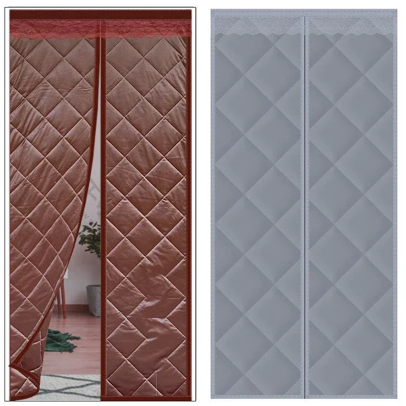 

Winter Warm Door Curtain Oxford Cloth Material Magnetic Door Screen Custom Size Free Of Perforation Curtain