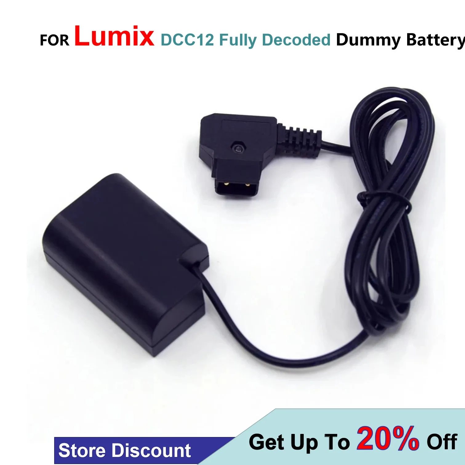 

D-TAP To DMW-DCC12 Coupler Fit Power Charger Fully Decoded DMW-BLF19 Dummy Battery For Lumix DMC-GH5s DMC-GH5 DMC-GH4 GH3 DMC-G