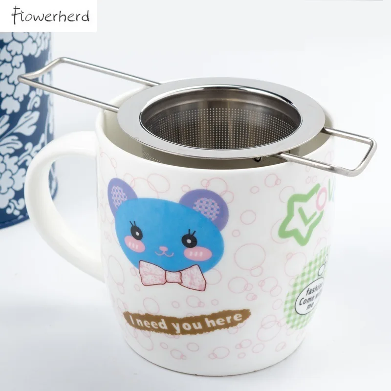 304 Нержавеющая сталь Чай заварки фильтр Творческий Spacer Фильтр Травяные