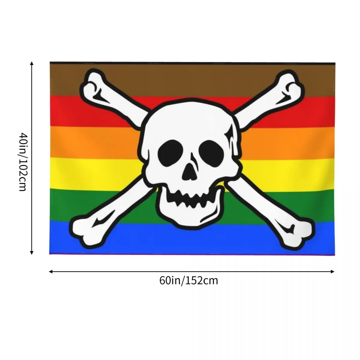 Гей-пиратская гордость (филадельфия/флаг QPOC) гобелен декор комнаты для девочек
