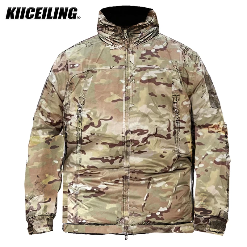 

KIICEILING Polar L7 Winter Warm Waterproof Windbreakers Military Tactical Hunting Hiking Down Jackets For Men Parkas Coat Army