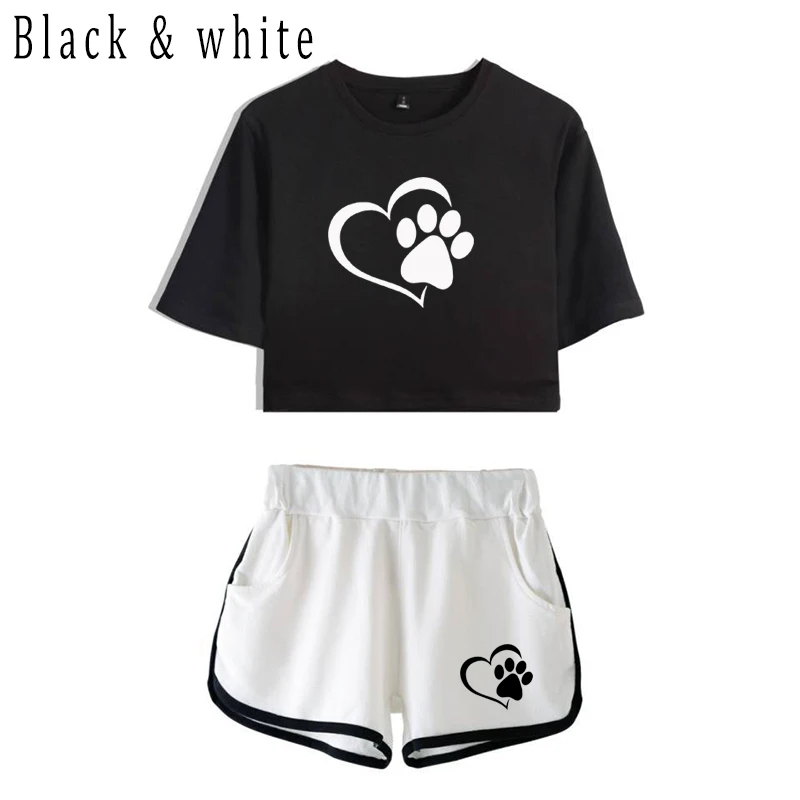 Женский летний спортивный костюм облегающая футболка и брюки для фитнеса |