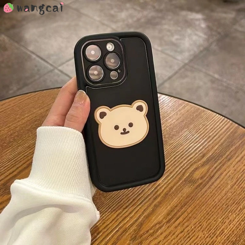 Чехол с милым медведем для Samsung Galaxy A12 M12 F12 A13 LTE A04S A14 A15 A30 M10S M20S A20S A21S чехол телефона