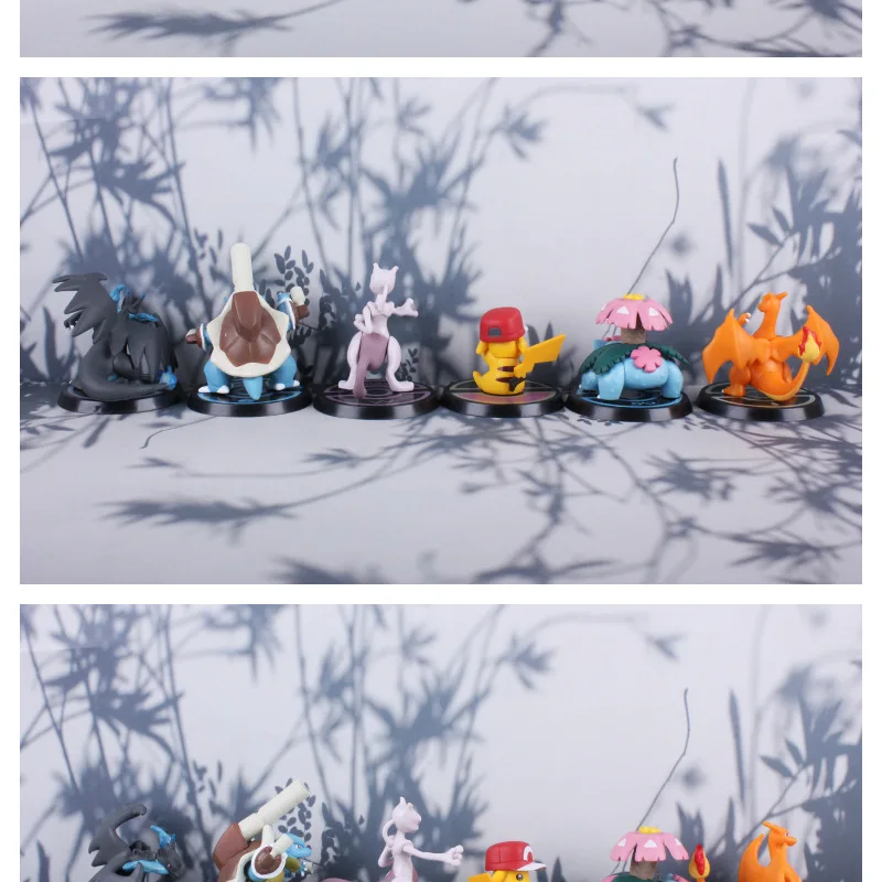 Аниме Покемон Пикачу Бульбазавр чармандер Сквиртл Mewtwo Charizard ПВХ фигурка