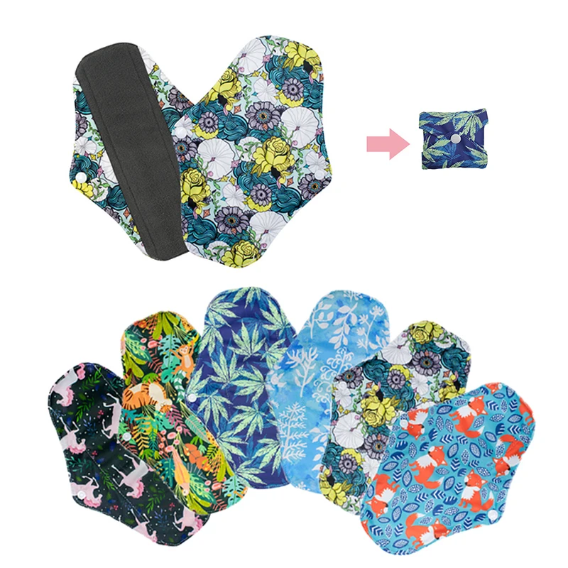 Bamboo Cloth Sanitary Napkin Reusable Washable Menstrual Pads Women Hygiene Towels Postpartum Nursing |