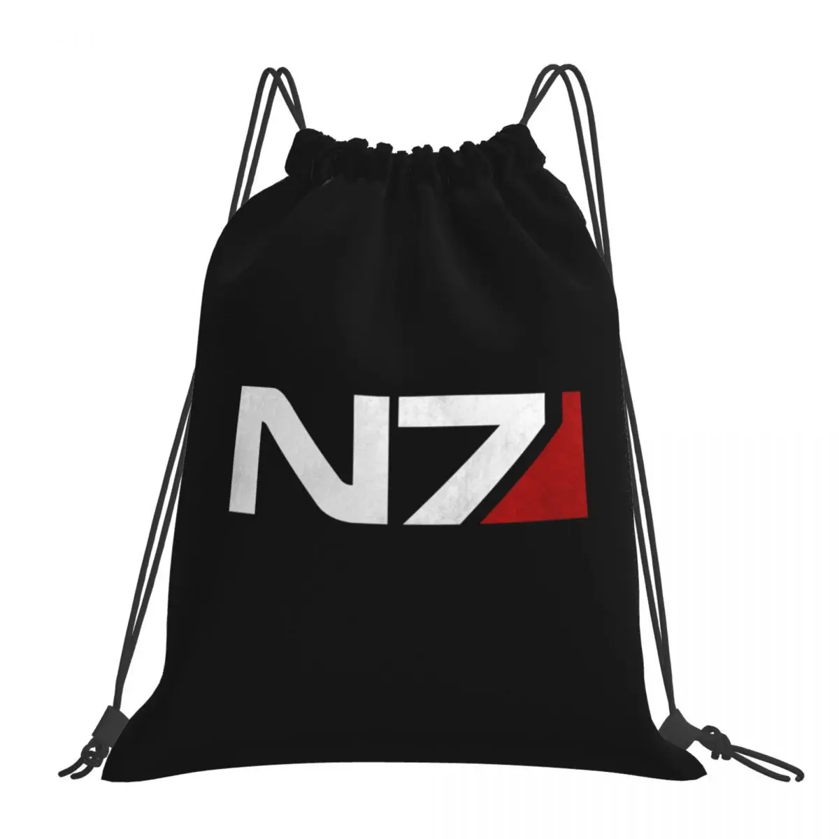 

Mass Effect N7 Backpacks Multi-function Portable Drawstring Bags Drawstring Bundle Pocket Sundries Bag Book Bags For Students