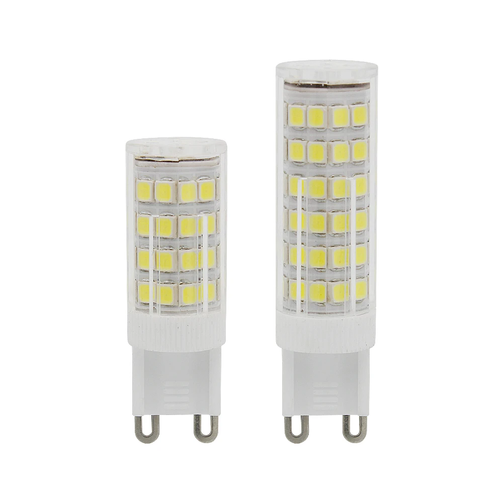 

4W 5W G9 LED Lamp AC220V Ceramics Spotlight SMD2835 Corn Bulb Brightest Chandelier Replace 30w 40w Halogen Light Warm/Cool White