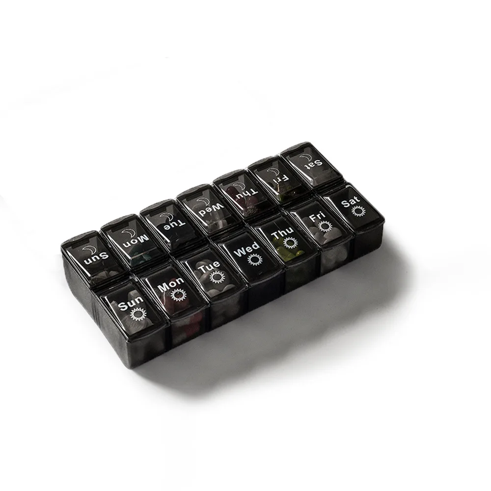 Контейнер-органайзер для хранения таблеток 7 дней 1 шт. 2 цвета | Красота и здоровье