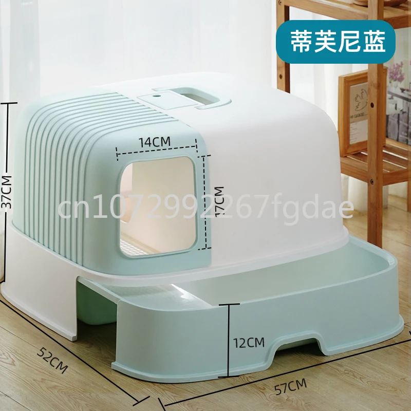 

Лоток для кошачьего туалета с защитой от брызг, для дезодорирования, полностью закрытый, большой туалет для кошек, большое пространство, товары для дома и домашних животных