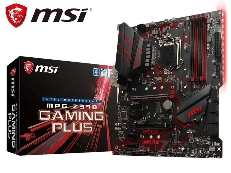 

Motherboard Z390 Motherboard LGA 1151 DDR4 MSI MPG Z390 GAMING PLUS 9th Gen Core i7-9700K i5-9600K CPU 128G 2×M.2 PCI-E 3.0 ATX