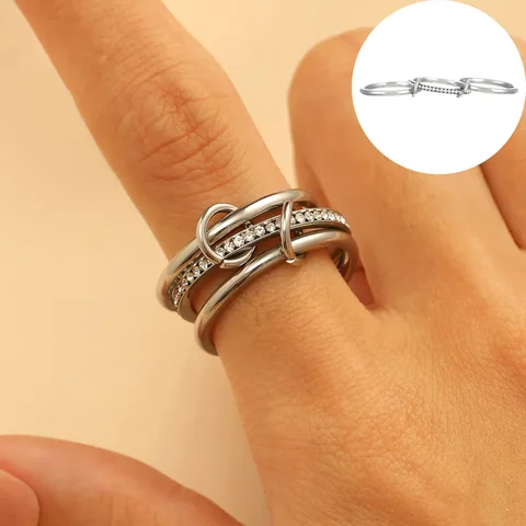 LATS Позолоченные кольца из нержавеющей стали