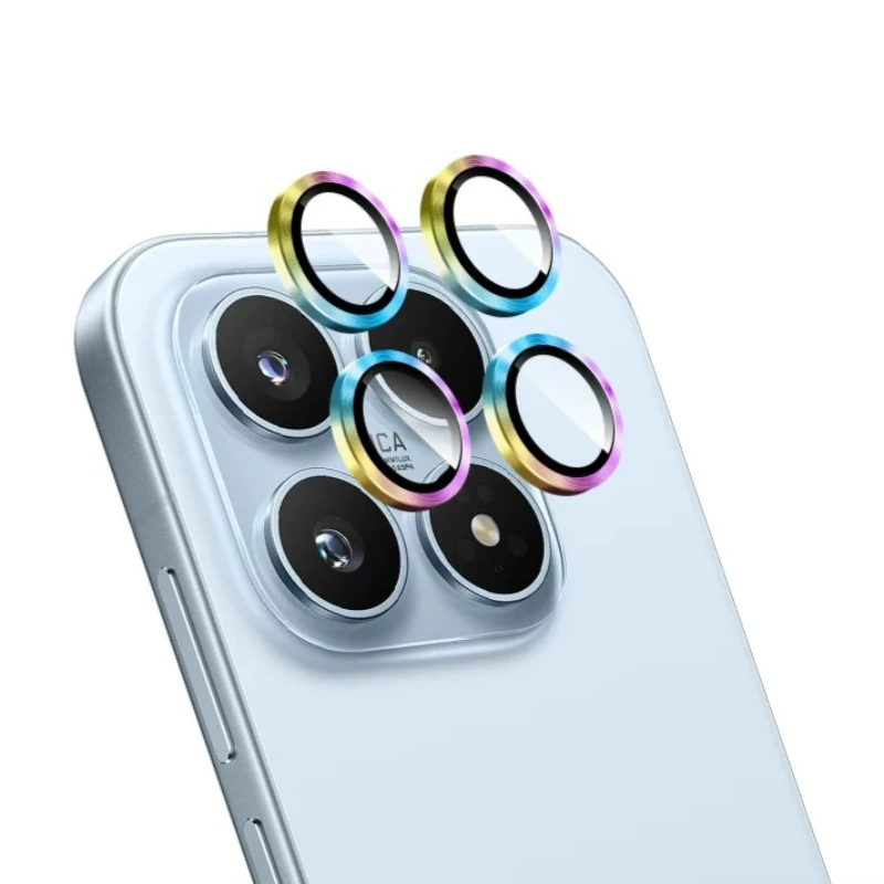 Фото Защитные стеклянные кольца для камеры из металла для Xiaomi 17 Pro Max, алюминиевый сплав, закаленное стекло, позиционирующая пленка для объектива для Xiaomi 17/17 Pro №2