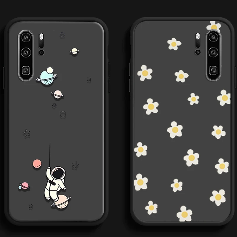 

Flower Astronaut Funda Phone Cases For Huawei Honor Y6 Y7 2019 Y9 2018 Y9 Prime 2019 Y9 2019 Y9A Carcasa Back Cover