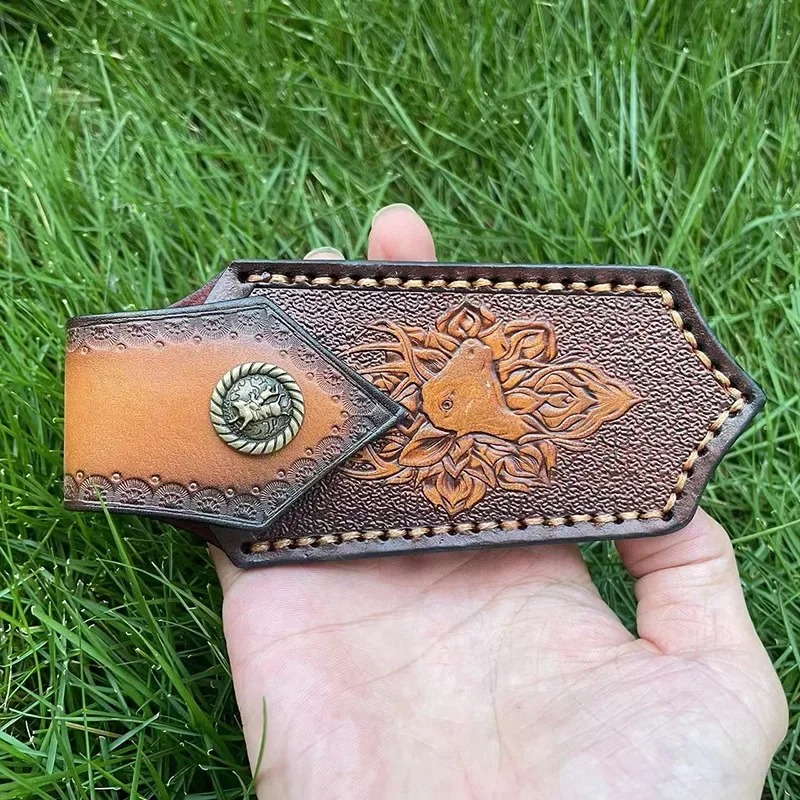 Универсальный складной нож 15 см кожаный Sheeth для наружного применения ножи