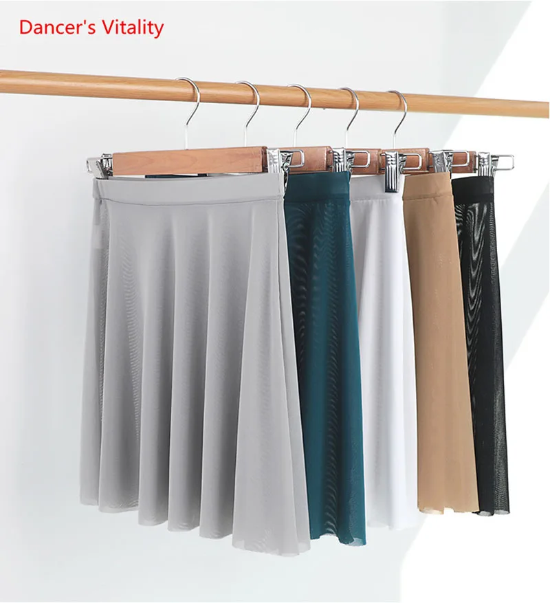 

Ballet Practice Dress Dance Yarn Hip Skirt Adult Female Elastic Waist Chiffon Children Dance Soft Net Skirt Ballet Tutu Skirt
