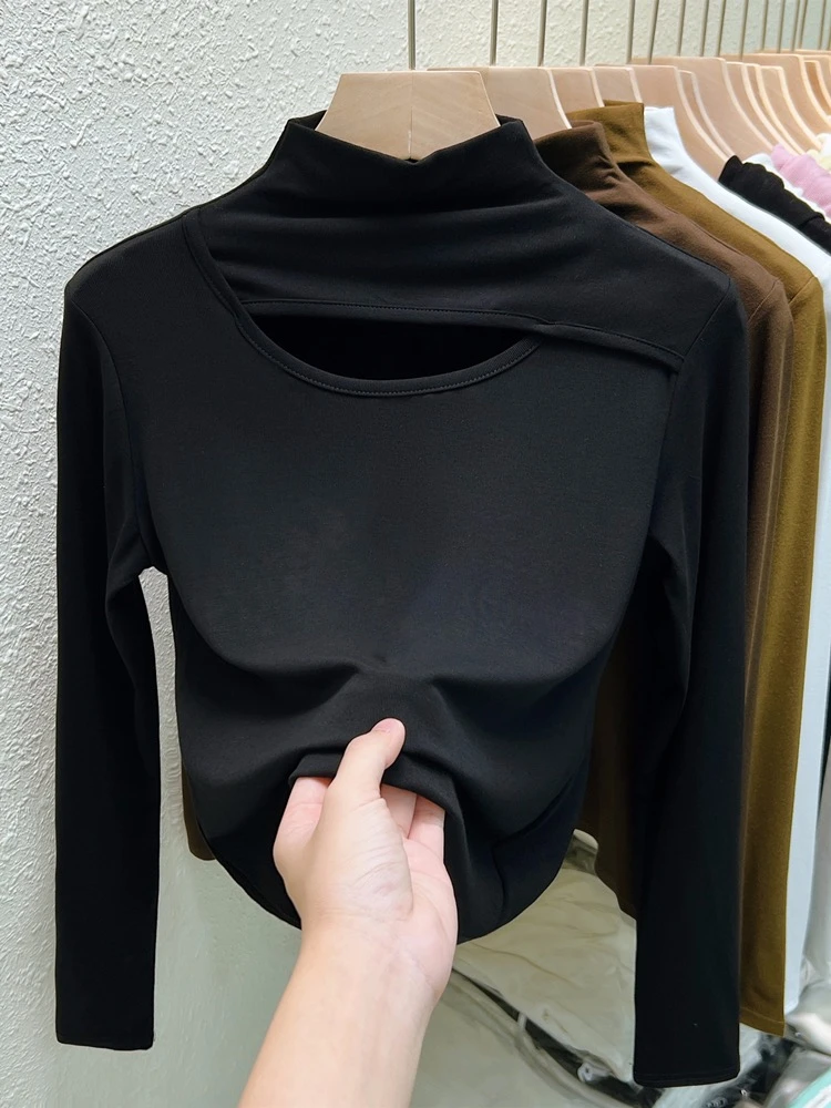 Двусторонняя Женская футболка из спандекса с длинным рукавом - купить по