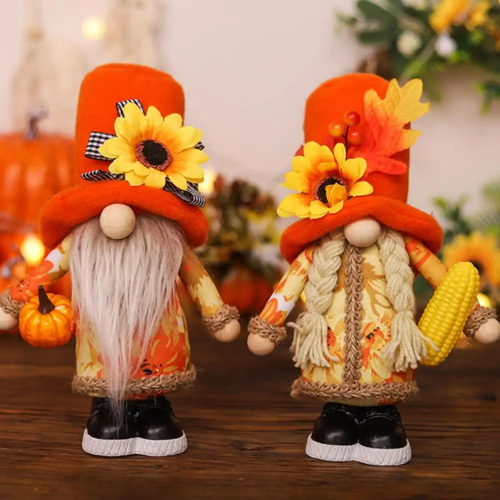 

Holiday Dwarf Doll Colorful Faceless Dwarf Dolls Harvest Season Decorations for Home Farmhouse Warehouse Great Holiday Gifts
