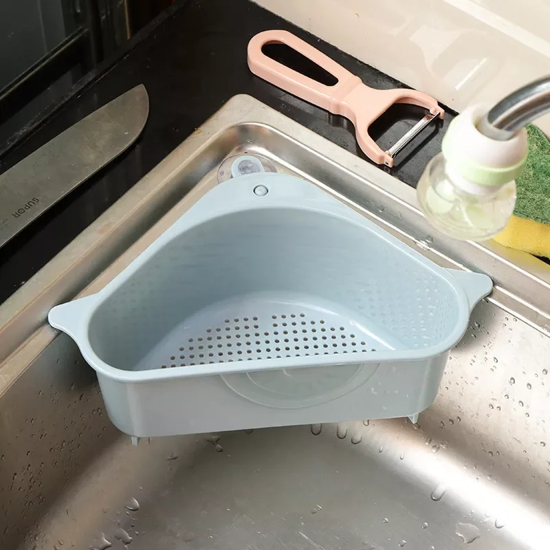 

Kitchen Self-Standing Drain Sink Leftovers Soup Juice Separated By Garbage Filter Sink Storage Basket Sink Rack Kitchen Tools.