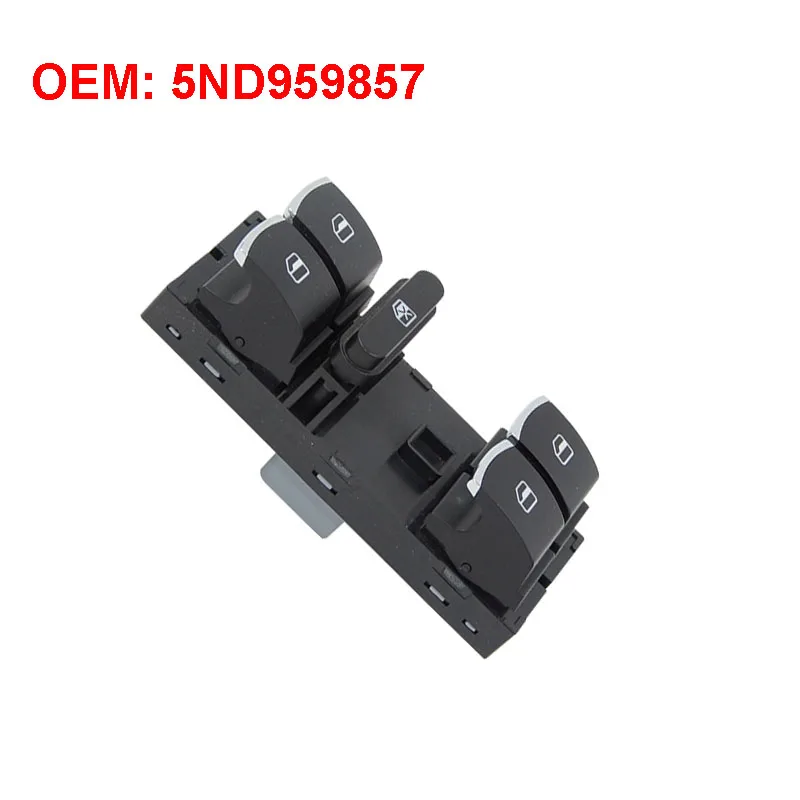 

5ND959857 Power Window Master Switch Control Button for VW Jetta Tiguan Golf GTI MK5 MK6 Passat B6 CC Seat Leon MK2 5ND 959 857