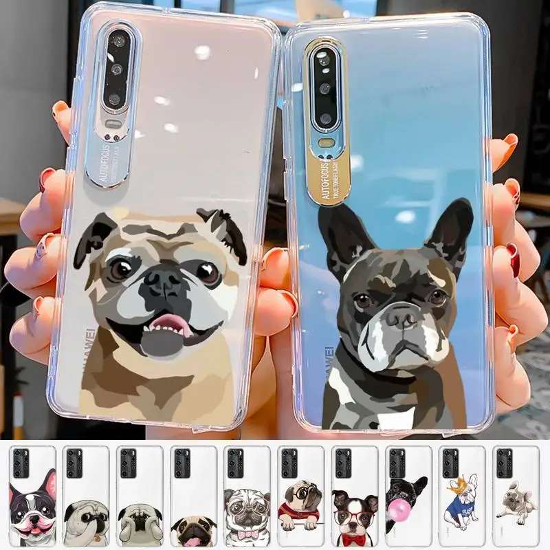 

Pug Dog French Bulldog Phone Case for Samsung S20 ULTRA S30 for Redmi 8 for Xiaomi Note10 for Huawei Y6 Y5 cover