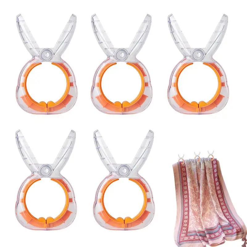 

Ветрозащитная прищепка в виде кролика, зажимы для пляжных полотенец, 5 шт., тканевый зажим для хранения ваших полотенец, одежды, одеял