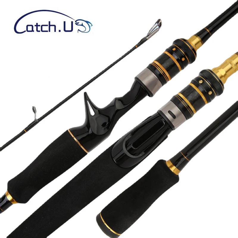 Catch.u Fishing Rod Carbon Fiber Spinning/casting Fishing Pole 1.8m Fast Lure Fishing Rods Bait Weight 10-30g Line Weight 8-15LB