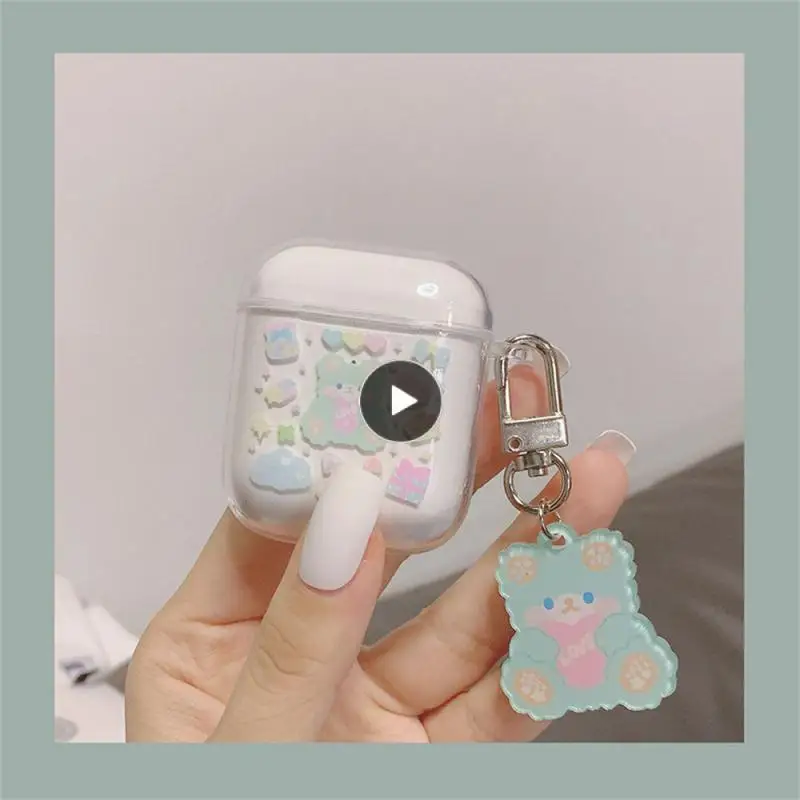 

Симпатичный защитный чехол для наушников, легкие Чехлы для наушников с защитой от падения, портативные беспроводные наушники, мультяшный чехол