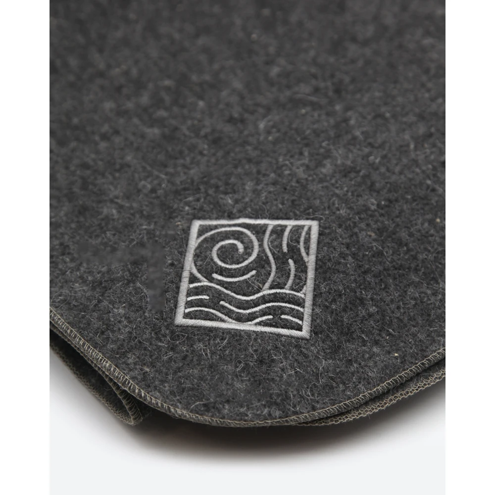 Ковер большой/Скрутка/лежак для бани/ коврик с вышивкой VALENOK BIG GREY 1800х600 мм