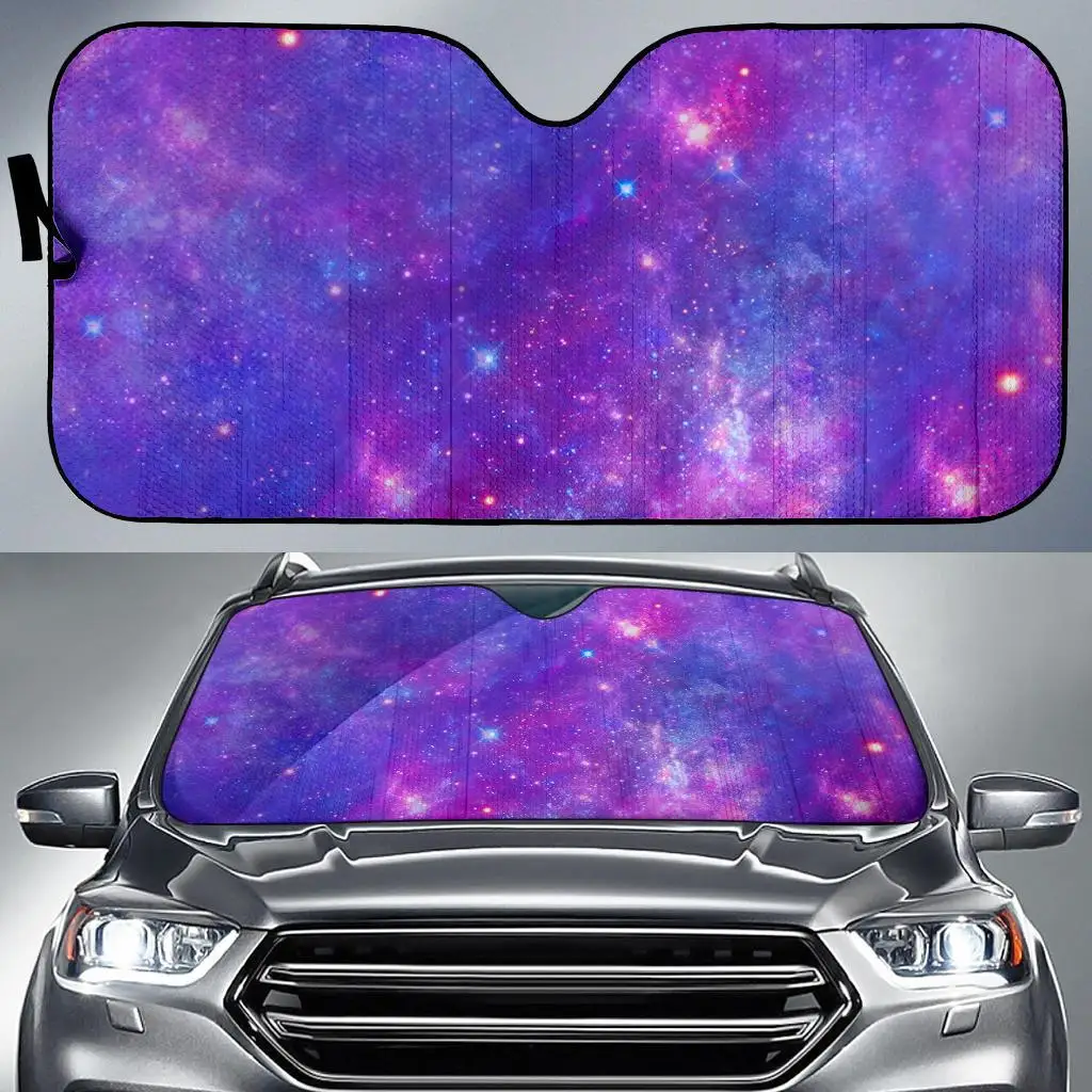 

Purple Stardust Cloud Galaxy Space Print Car Sun Shade