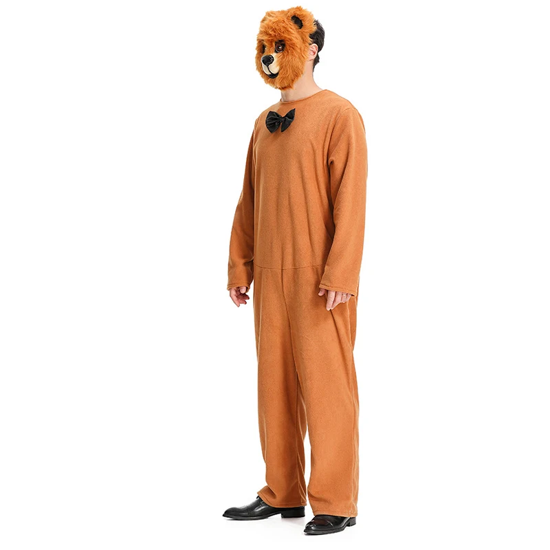 Новое поступление 2025 мужской костюм животного на Хэллоуин медведя гризли для