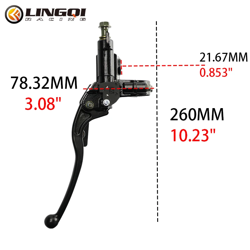 LINGQI гоночный мотоциклетный рычаг сцепления Правый Тормоз главный верхний насос