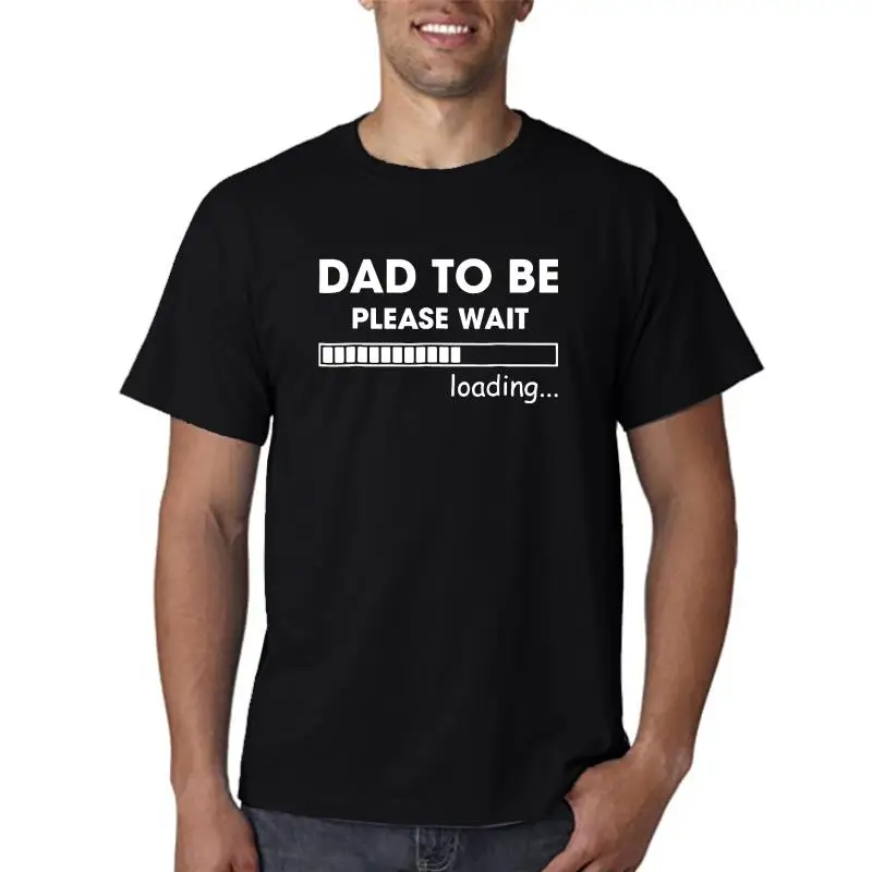 

Mens Dod To Be Pleose Woit Looding T Shirt Hoppy Future Dod T-shirt