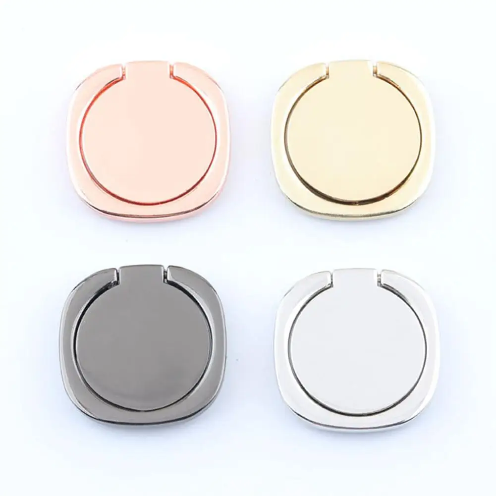 

Mobile Phone Ring Stand Stick 360 Degree Rotating Holder Reusable Adhesive Detachable Gps Support (glossy) Accessories
