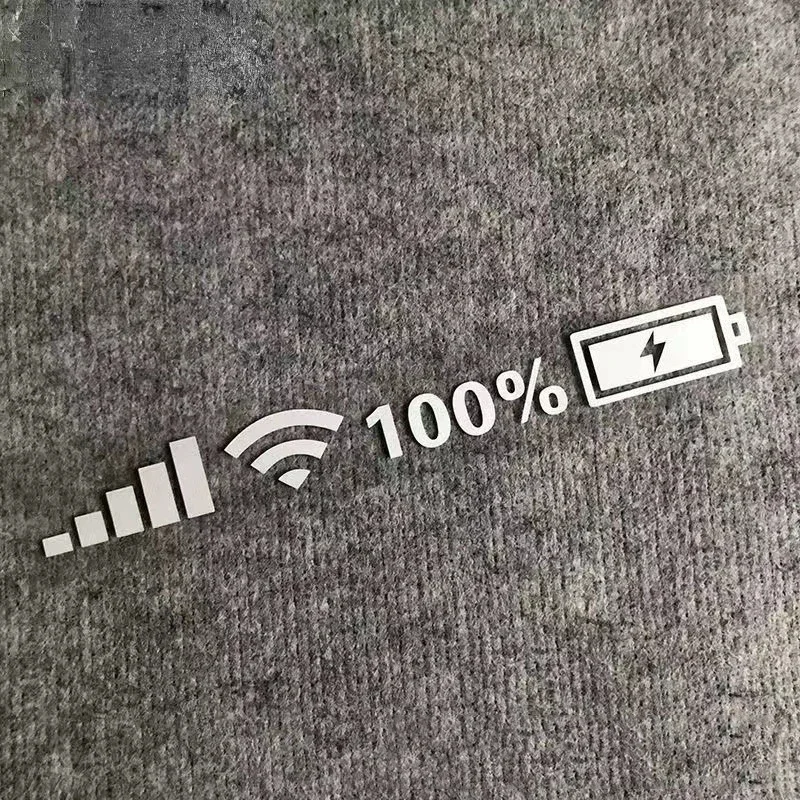 

Автомобильные наклейки 100% Wi-Fi сигнал уровня заряда батареи наклейки Декор виниловые светоотражающие наклейки автомобильные забавные наклейки для авто декора аксессуары