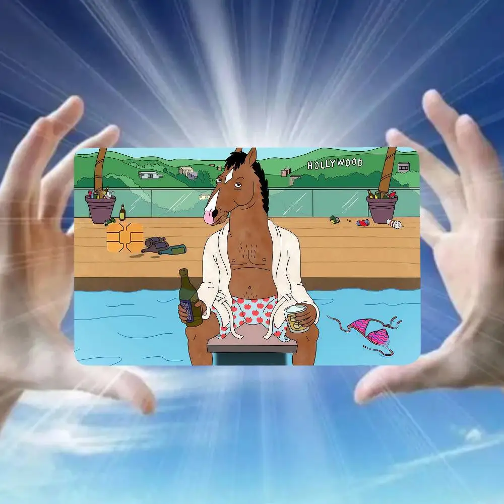 Анимационные наклейки на кредитные карты B-BoJack H-Horseman: идеальный подарок, уникальный дизайн (art.: 3920dc08433d3) - 3920dc08433d3