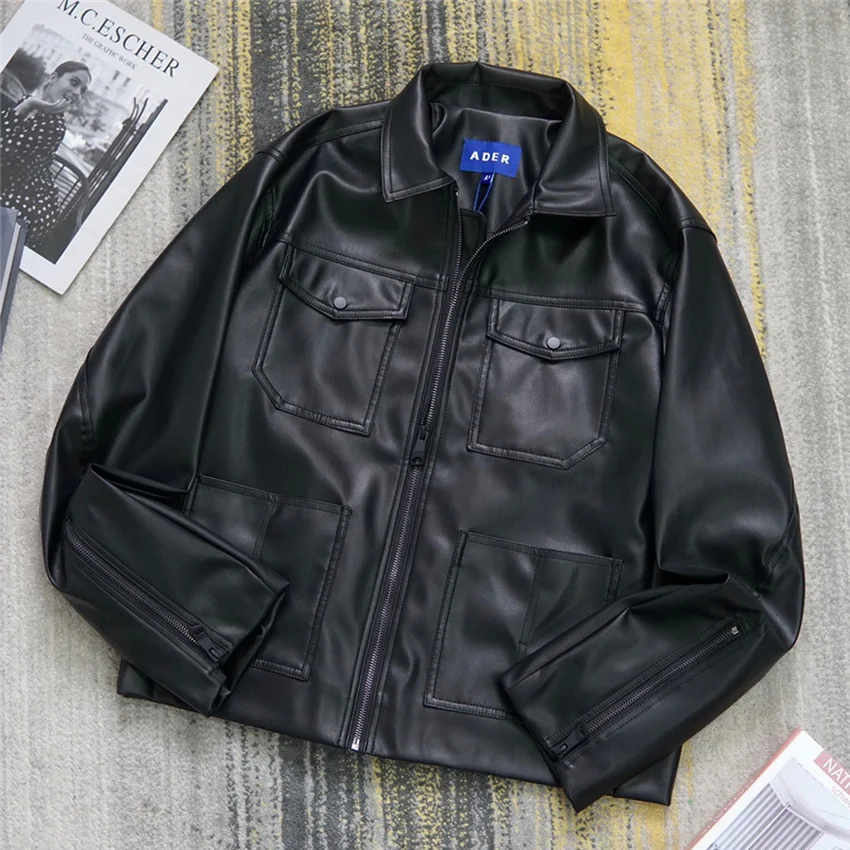 

ADER ERROR Motorcycle Leather Jacket Men Women 1:1 High-Quality Adererror Coats Varsity Jackets mens fashion